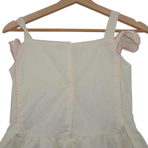 Vintage Disney Princess Aurora Dress – Sleeping Beauty Embroidered Cream 8/10 - Picture 6 of 10